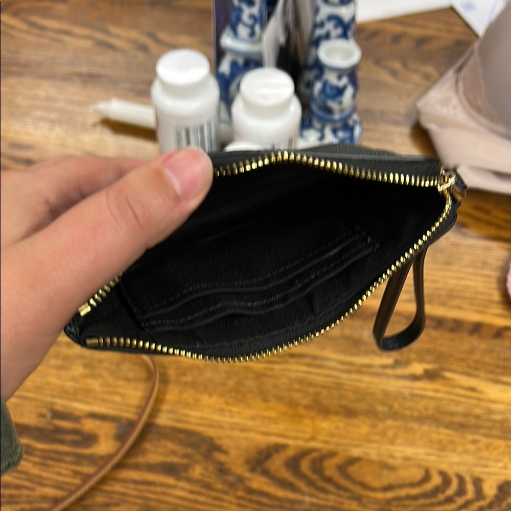 Coach Black Leather Wristlet - Picture 2 of 4